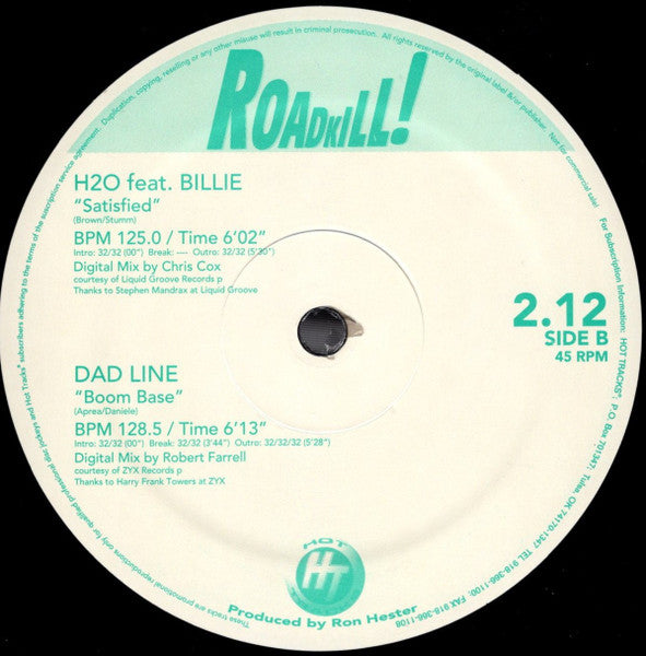 Various : Roadkill! 2.12 (3x12", Comp, Promo)