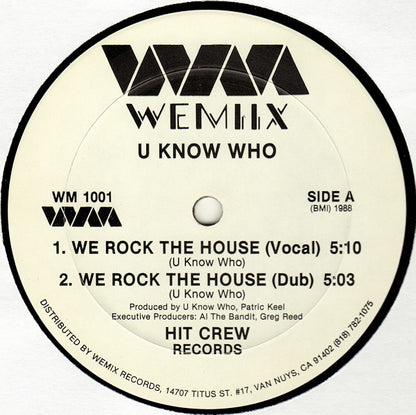 U Know Who? : We Rock The House / Bo And Ho (12")