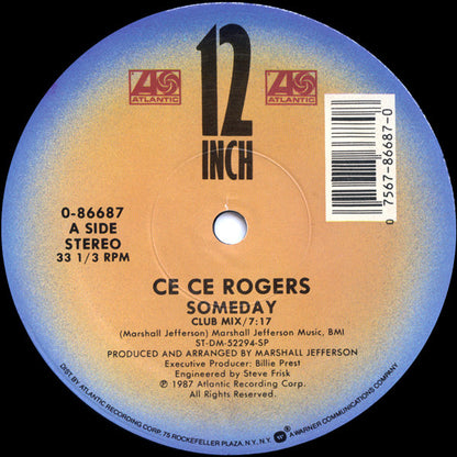 Ce Ce Rogers : Someday (12", Single)
