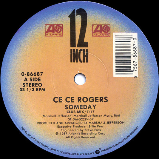Ce Ce Rogers : Someday (12", Single)