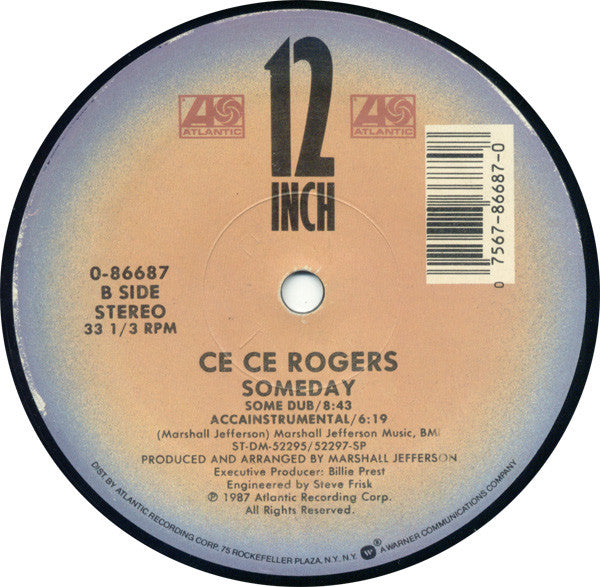 Ce Ce Rogers : Someday (12", Single)
