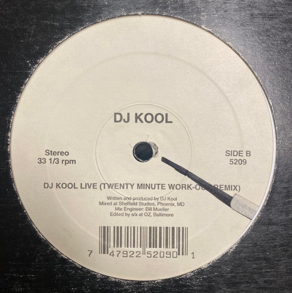 DJ Kool : Bass N The Truck/DJ Kool Live (Twenty Minute Work-Out Remix) (12", Single)