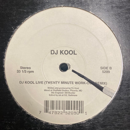 DJ Kool : Bass N The Truck/DJ Kool Live (Twenty Minute Work-Out Remix) (12", Single)