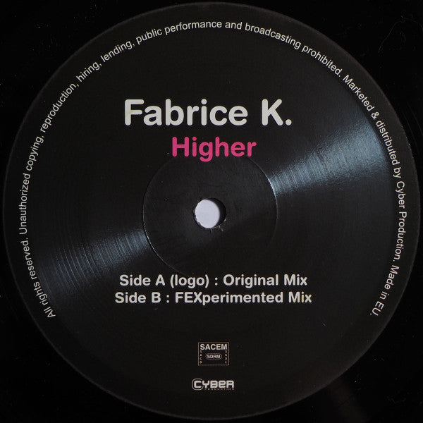 Fabrice K : Higher (12")