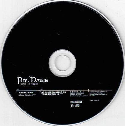 P.M. Dawn : I Had No Right (CD, Single)