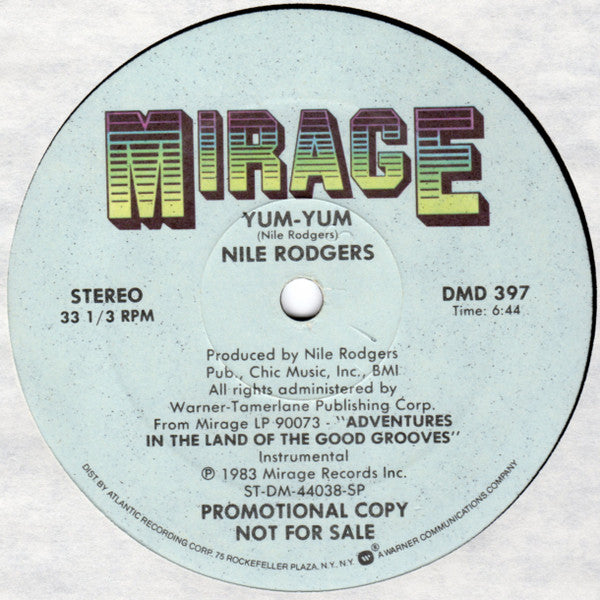 Nile Rodgers : Yum-Yum (12", Promo)