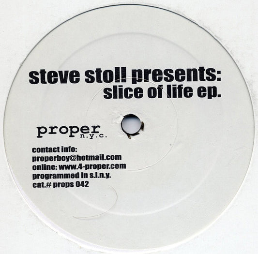 Steve Stoll : Slice Of Life EP (12", EP)
