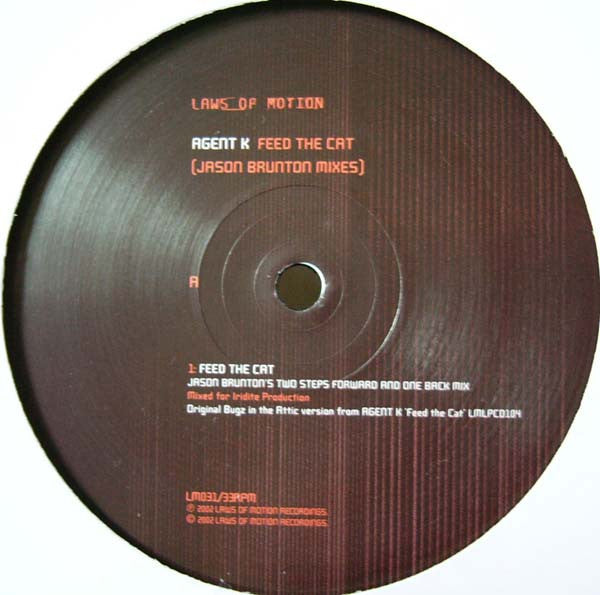 Agent K : Feed The Cat (12")