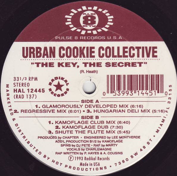 Urban Cookie Collective : The Key, The Secret (12")