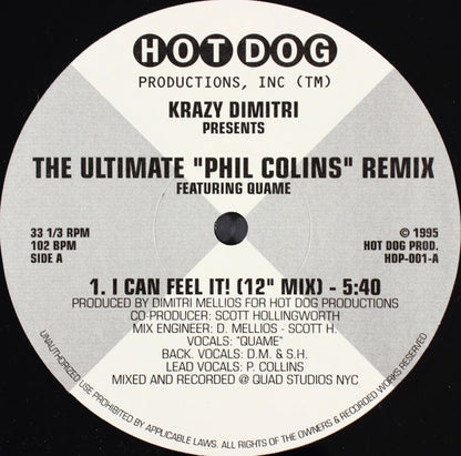 Krazy Dimitri : The Ultimate "Phil Colins" Remix (12")