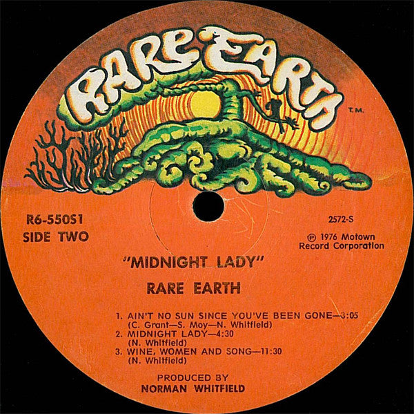 Rare Earth : Midnight Lady (LP, Album, Mon)