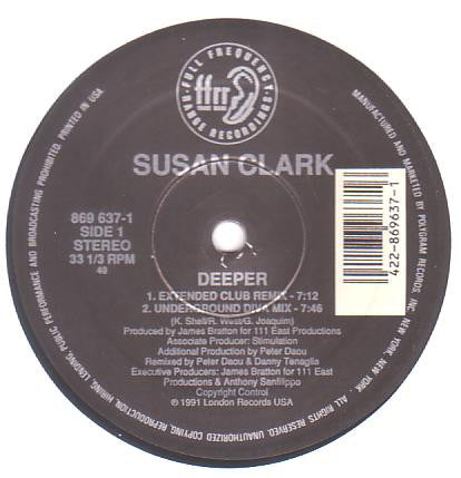 Susan Clark : Deeper (12")