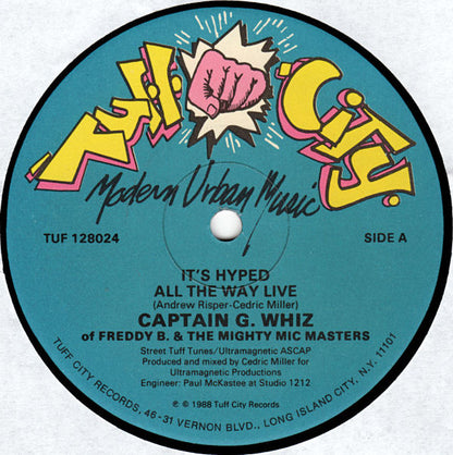 Captain G. Whiz : Go G. Whiz / All The Way Live (12")