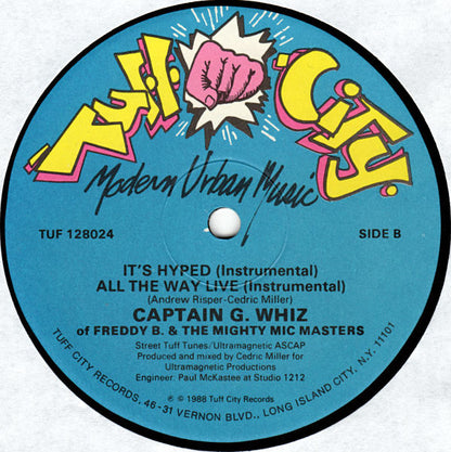 Captain G. Whiz : Go G. Whiz / All The Way Live (12")