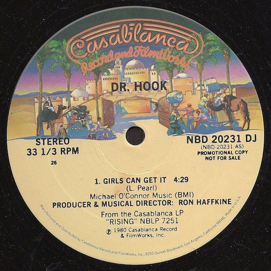 Dr. Hook : Girls Can Get It (12", S/Sided, Promo)