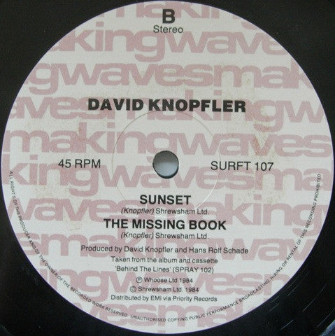 David Knopfler : Shockwave (12")