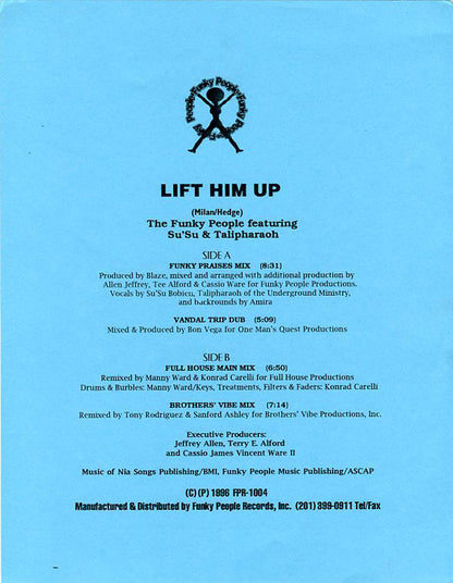 Funky People : Lift Him Up (12", Promo, W/Lbl, Sti)