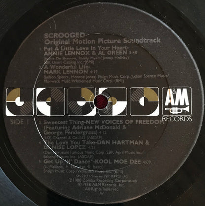 Various : Scrooged - Original Motion Picture Soundtrack (LP, Album)