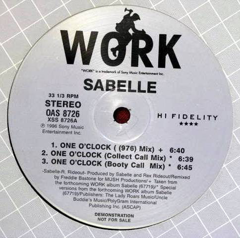 Sabelle : One O'Clock (12", Promo)
