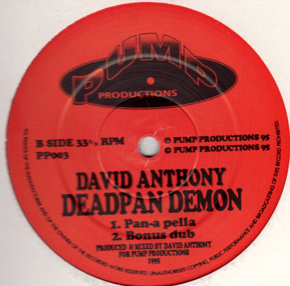 David Anthony : Deadpan Demon (12")