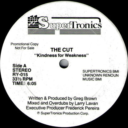 The Cut : Kindness For Weakness (12", Promo)