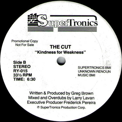 The Cut : Kindness For Weakness (12", Promo)