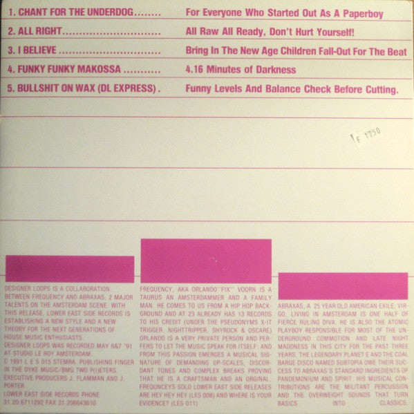 Designer Loops : Advanced House For Purists (12")