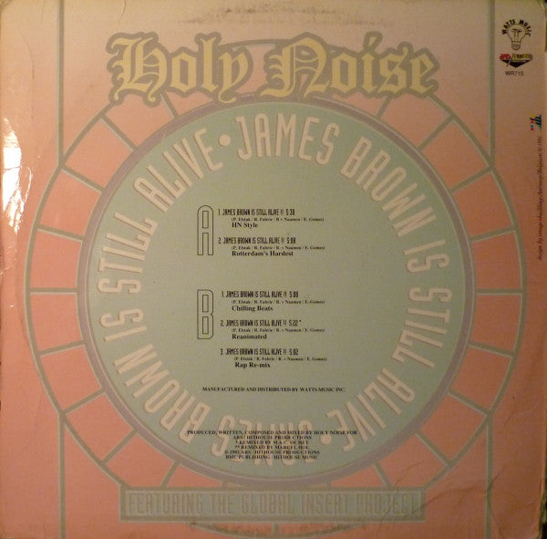 Holy Noise Featuring The Global Insert Project : James Brown Is Still Alive (12")