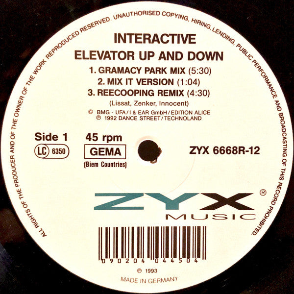 Interactive : Elevator Up And Down (12")