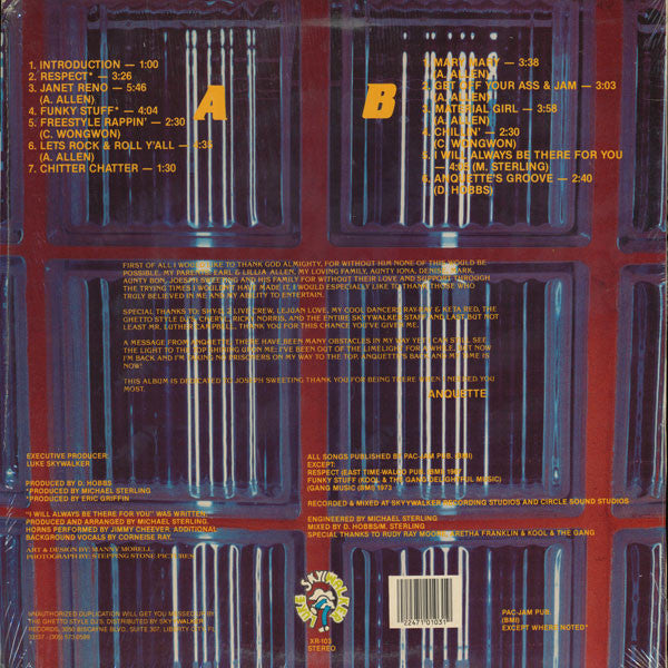 Anquette : Respect (LP, Album, Promo)