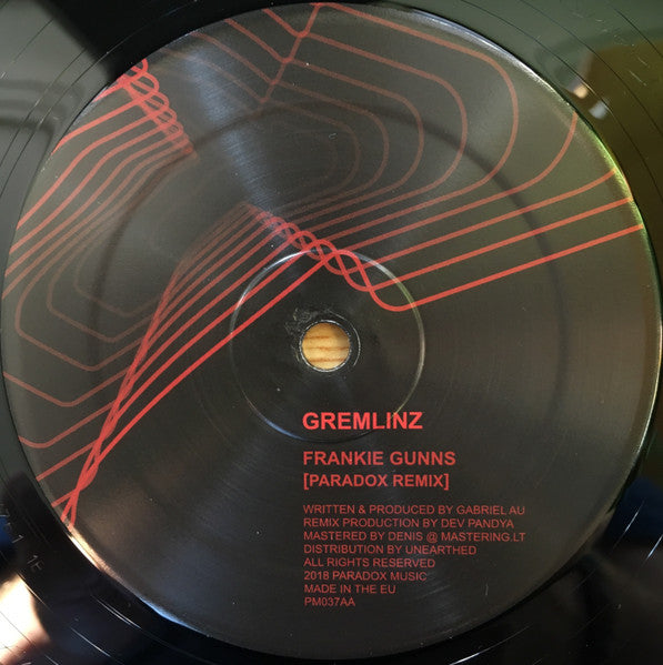 Gremlinz : Frankie Gunns (Gremlinz Version) / Frankie Gunns (Paradox Remix) (12")