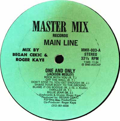 Main Line : One And Only (Jackson Medley) (12", Mixed)