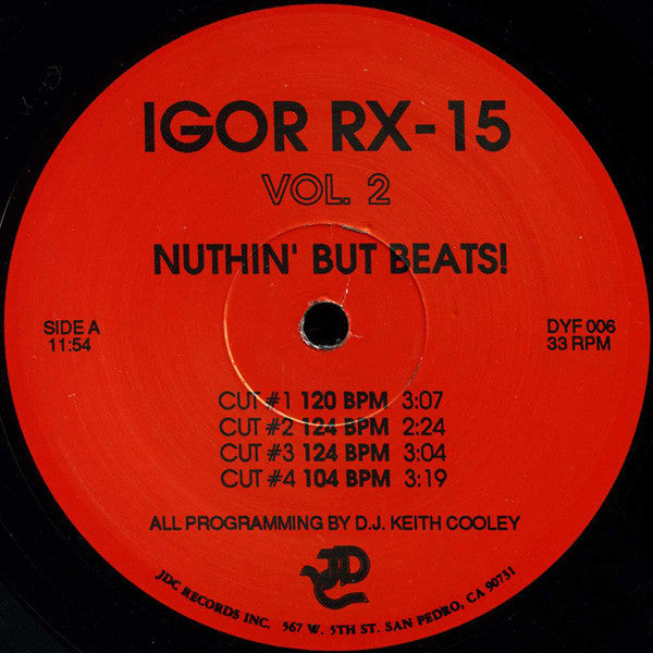Igor RX-15 : Nuthin' But Beats! Vol. 2 (12")