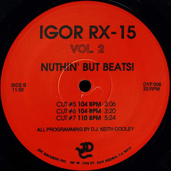 Igor RX-15 : Nuthin' But Beats! Vol. 2 (12")