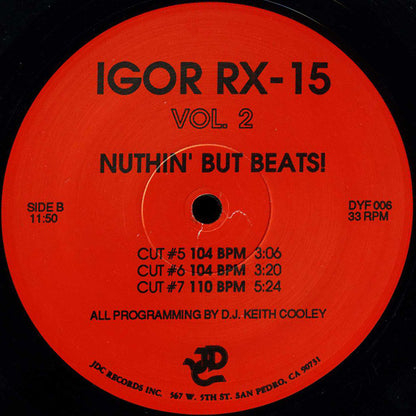Igor RX-15 : Nuthin' But Beats! Vol. 2 (12")