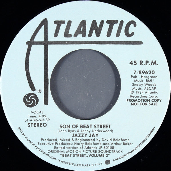 Jazzy Jay : Son Of Beat Street (7", Promo, SP )