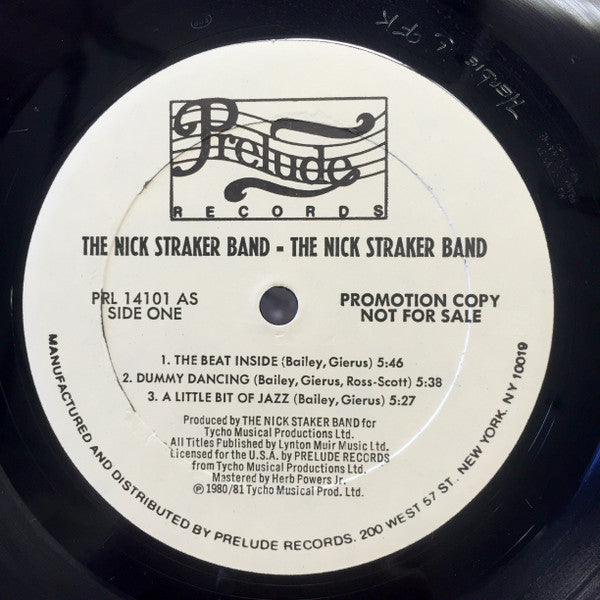 Nick Straker Band : The Nick Straker Band (LP, Album, Promo)