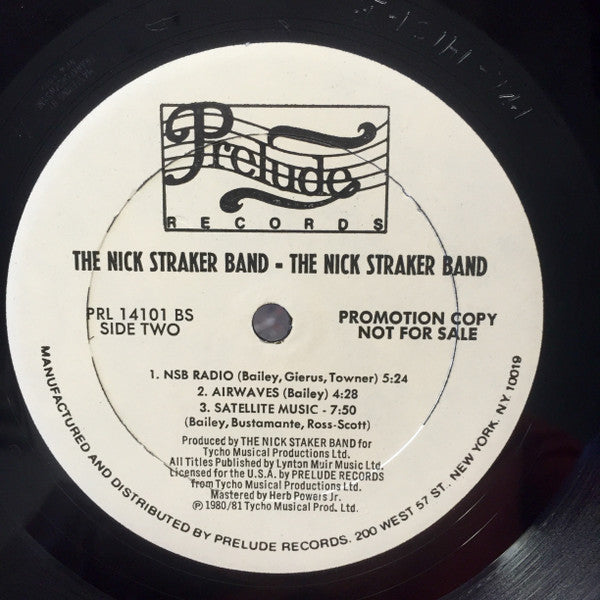 Nick Straker Band : The Nick Straker Band (LP, Album, Promo)