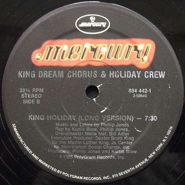 King Dream Chorus & Holiday Crew : King Holiday (12")