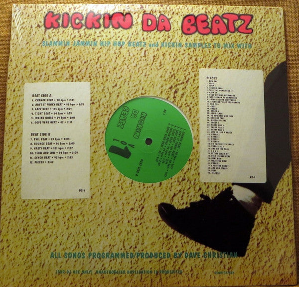 Dave Christian : Kickin Da Beatz Vol. 1 (LP)