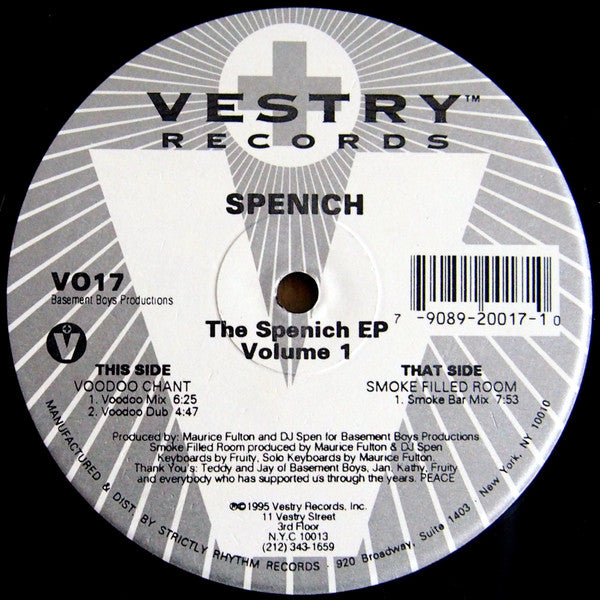 Spenich* : The Spenich EP (Volume 1) (12", EP)