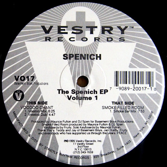 Spenich* : The Spenich EP (Volume 1) (12", EP)