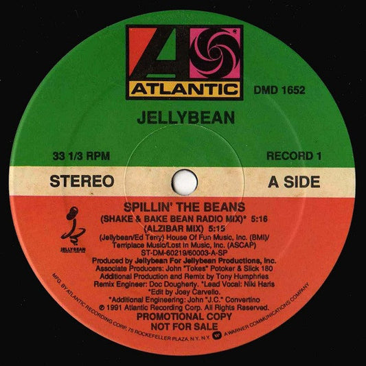 John "Jellybean" Benitez : Spillin' The Beans (2x12", Promo)