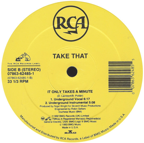 Take That : It Only Takes A Minute (12")