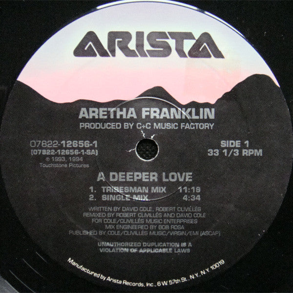 Aretha Franklin : A Deeper Love (12")