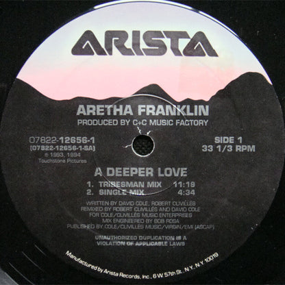 Aretha Franklin : A Deeper Love (12")