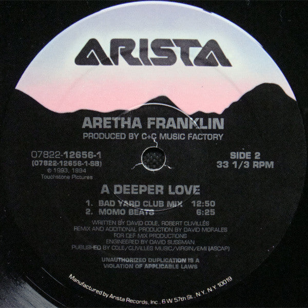Aretha Franklin : A Deeper Love (12")