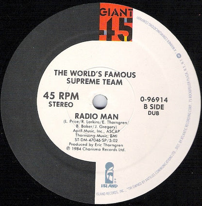 The World's Famous Supreme Team* : Radio Man (12", SP)