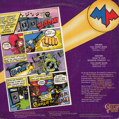 D.J. Magic Mike* & M.C. Madness* : You Want Bass / What's Our Mission Tonight (12")