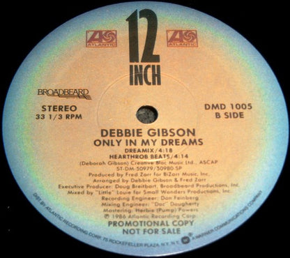 Debbie Gibson : Only In My Dreams (12", Promo, SP)